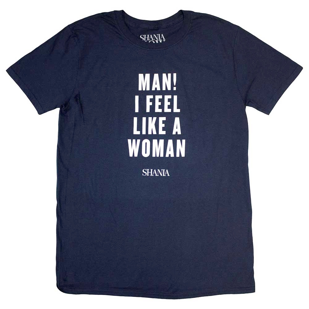 Shania Twain - Feel Like A Woman Tshirt Homme - Bleu